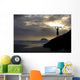 A Surfer On Muriwai Beach New Zealand Wall Mural