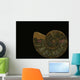 Fossilized Sea And Marine Shells Or Nautilus Wall Mural