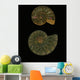 Fossilized Sea And Marine Shells Or Nautilus Wall Mural