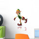 Christmas Elf Ice Skating Wall Decal