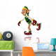 Christmas Elf Ice Skating Wall Decal