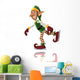 Christmas Elf Ice Skating Wall Decal