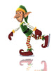 Christmas Elf Ice Skating Wall Decal