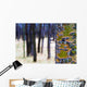 Tree Trunk With Bare Trees In The Distance Wall Mural