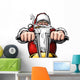 Santa Claus Biker Wall Decal