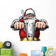 Santa Claus Biker Wall Decal