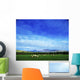 Sheep Grazing In Field Wall Mural