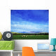 Sheep Grazing In Field Wall Mural