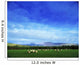 Sheep Grazing In Field Wall Mural
