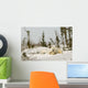 Polar Bear With Cub In Snow Wall Mural