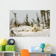 Polar Bear With Cub In Snow Wall Mural