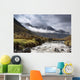 Mountains And River, Lake District, Cumbria, England, United Kingdom Wall Mural
