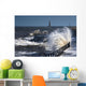 Waves Crashing By Lighthouse At Sunderland Wall Mural