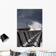Waves Crushing Against Barrier, Sunderland, Tyne And Wear, England Wall Mural