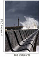 Waves Crushing Against Barrier, Sunderland, Tyne And Wear, England Wall Mural