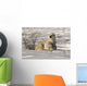 Polar Bear With Cub, Watchee, Churchill, Canada Wall Mural