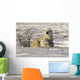 Polar Bear With Cub, Watchee, Churchill, Canada Wall Mural