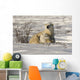 Polar Bear With Cub, Watchee, Churchill, Canada Wall Mural