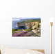 Cliffs Along Ocean With Wildflowers Wall Mural