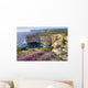 Cliffs Along Ocean With Wildflowers Wall Mural