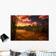 Sunset Over A Lake Wall Mural