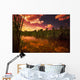 Sunset Over A Lake Wall Mural