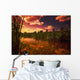 Sunset Over A Lake Wall Mural