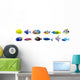 Various Tropical Fish Wall Decal Sticker Set