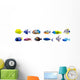 Various Tropical Fish Wall Decal Sticker Set