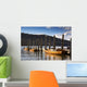 Boats Docked On A Pier, Keswick, Cumbria, England Wall Mural