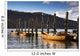 Boats Docked On A Pier, Keswick, Cumbria, England Wall Mural