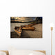 Canoes On The Shore, Keswick, Cumbria, England Wall Mural