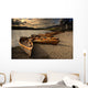 Canoes On The Shore, Keswick, Cumbria, England Wall Mural