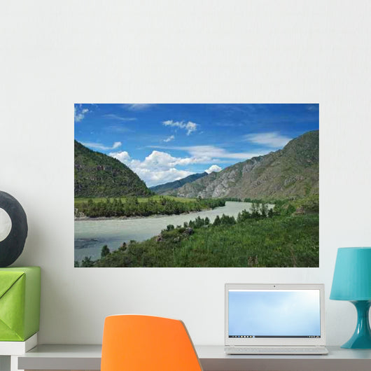 Mountain River Katun Wall Decal