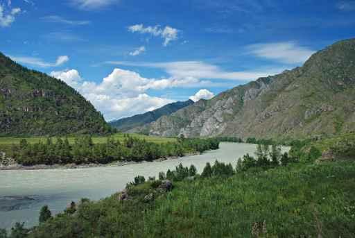 Mountain River Katun Wall Decal
