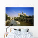 Notre Dame Cathedral And The Seine River, Paris, France, Europe Wall Mural