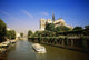 Notre Dame Cathedral And The Seine River, Paris, France, Europe Wall Mural