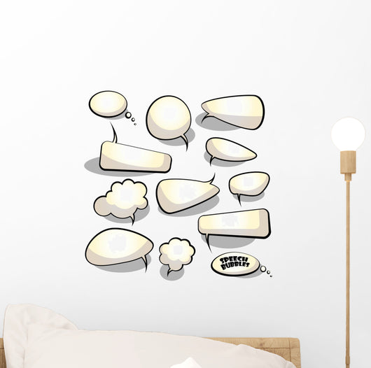 Speech and Thought Bubbles Wall Stickers