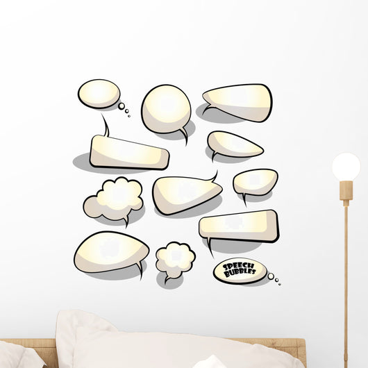 Speech and Thought Bubbles Wall Stickers