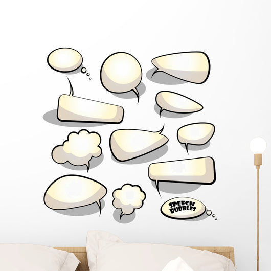 Speech and Thought Bubbles Wall Stickers