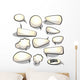 Speech and Thought Bubbles Wall Stickers