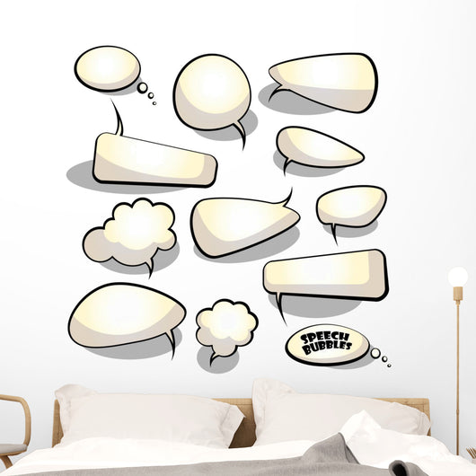 Speech and Thought Bubbles Wall Stickers