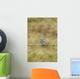 Mountain Bluebird On A Fence Wire Wall Mural