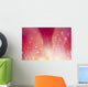 Close Up Of Dew On Tulip Petal Wall Mural