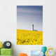 Field Of Yellow Flowers, Lighthouse Wall Mural