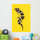 Baby Leopard Gecko On Yellow Wall Mural