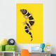 Baby Leopard Gecko On Yellow Wall Mural