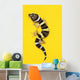 Baby Leopard Gecko On Yellow Wall Mural