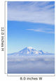 Fog, Mount Rainier, Washington Cascades, Washington Of America Wall Mural