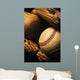 Baseball Bat, Ball, Glove Wall Mural